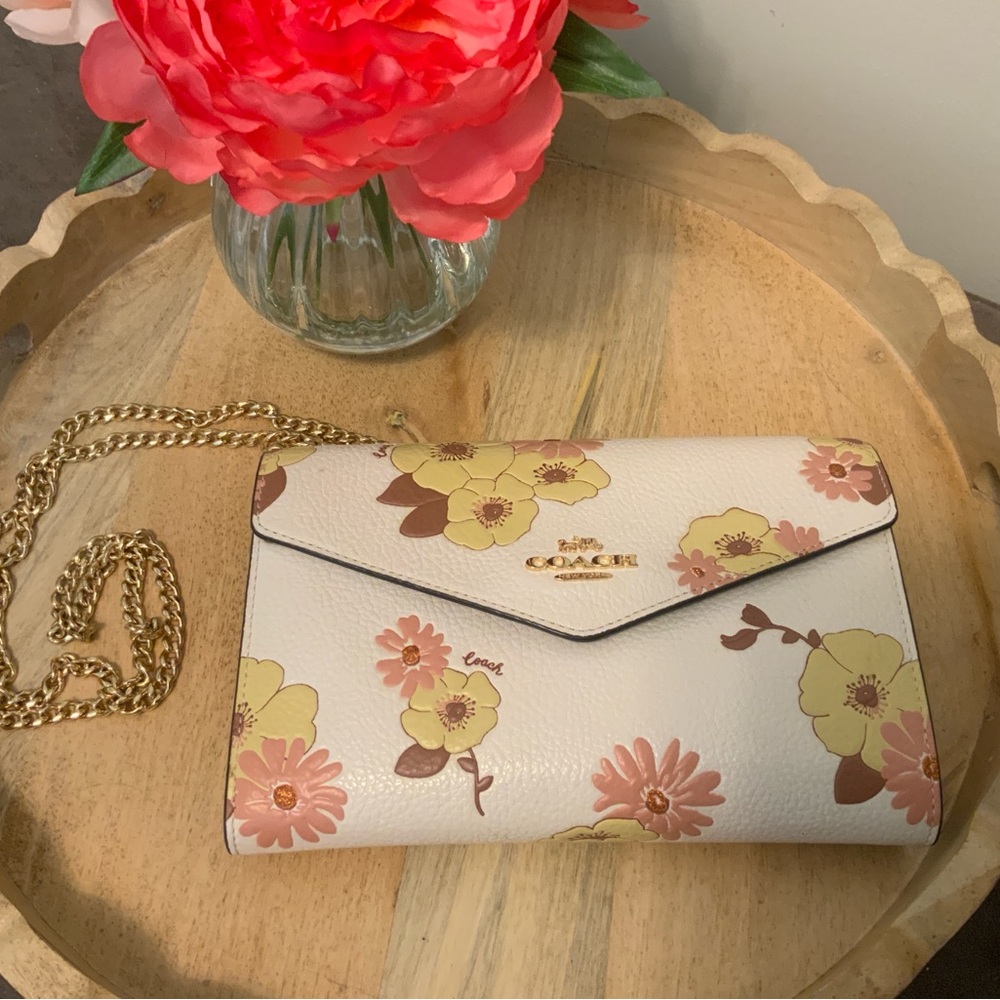 Coach Floral Print Crossbody Bag